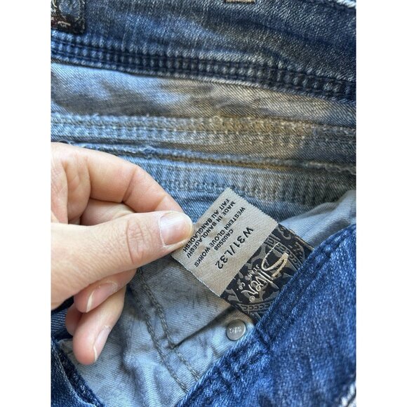 Silver Suki Thick Stitched Boocut Denim Blue Jeans Flap Pockets - Picture 4 of 11